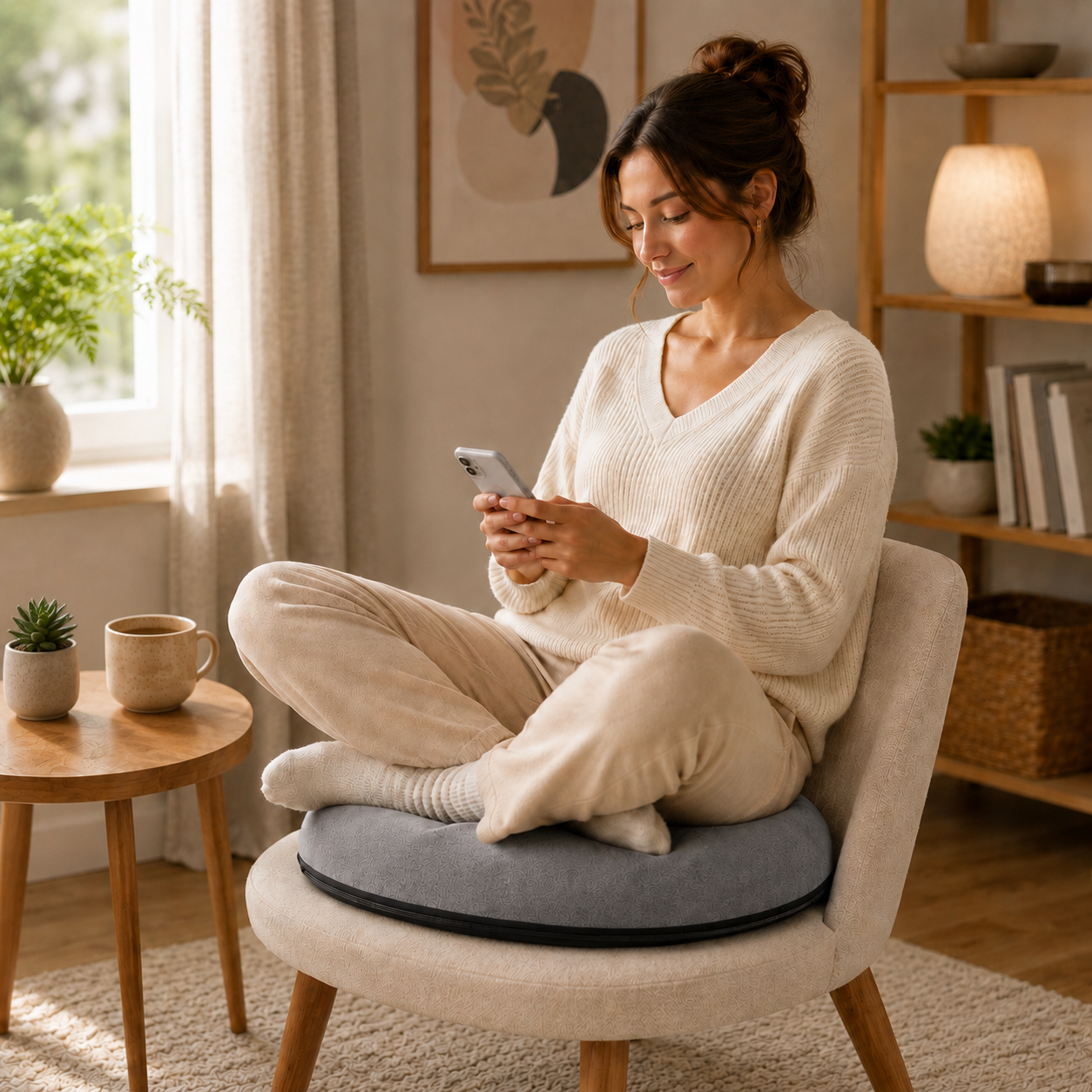 Ring Memory Foam Coccyx Seat Cushion