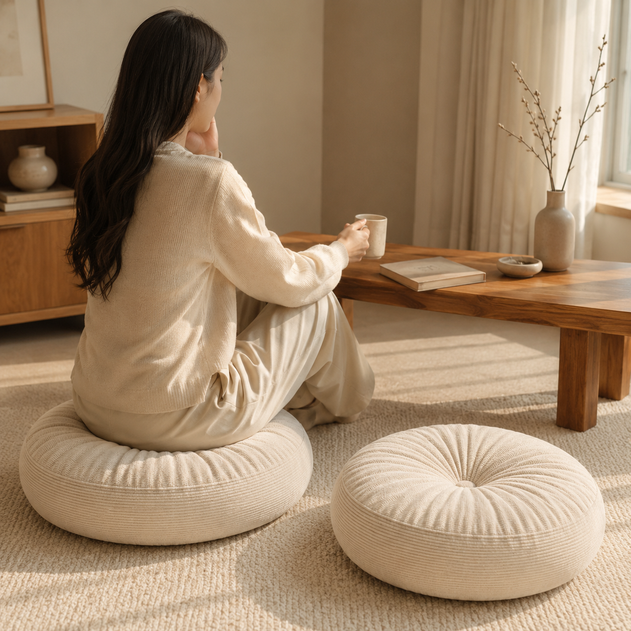 Round Floor Meditation Cushion