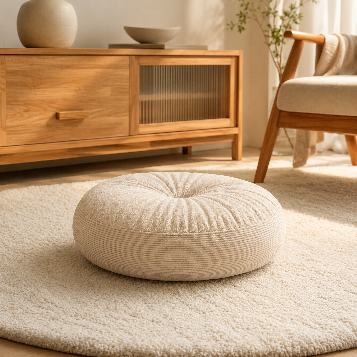 Round Floor Meditation Cushion