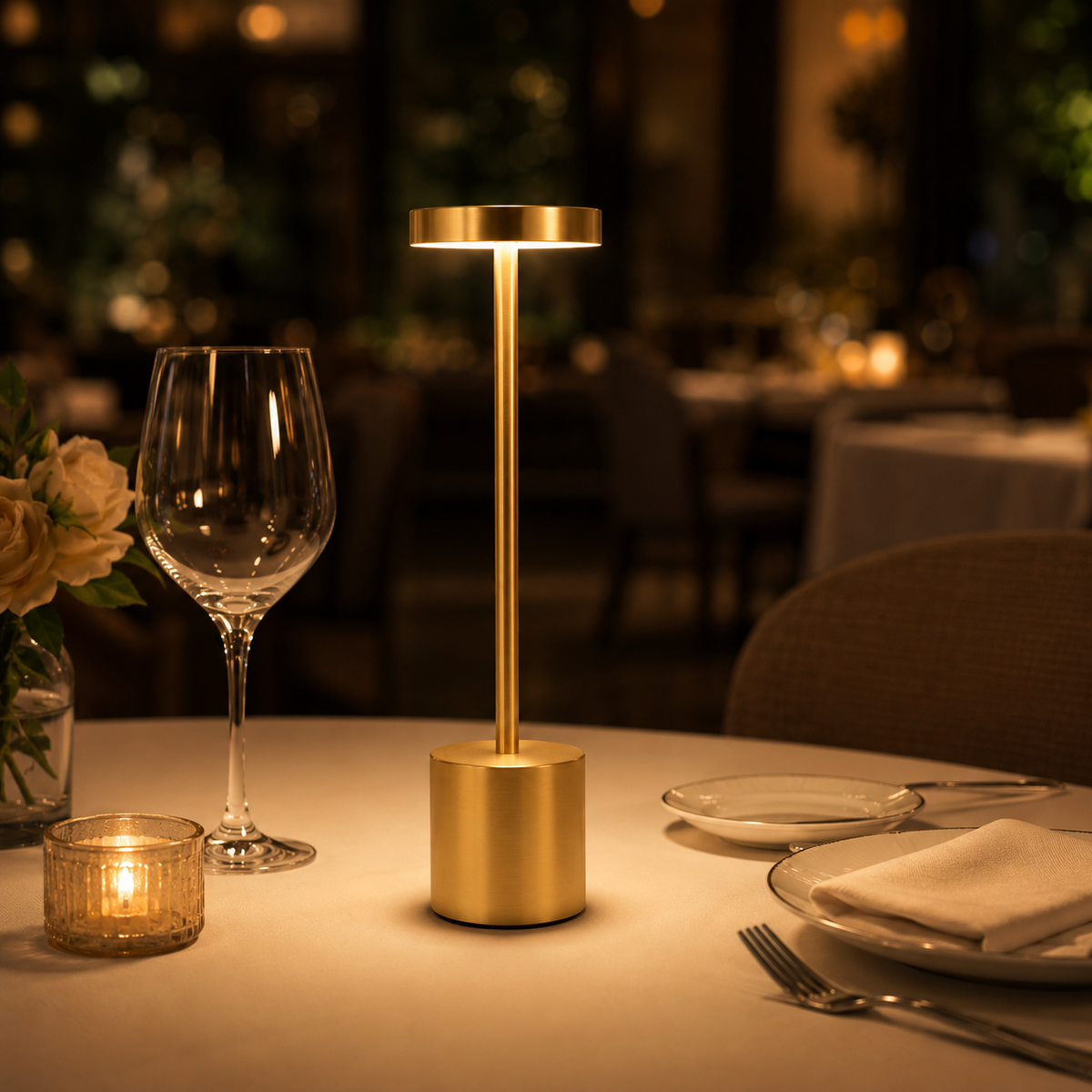 Portable LED Cordless Touch Table Lamps Rechargeable Desk Lamp 3Colors Adjustable Bedside Creative Ambient Light for Room Decor