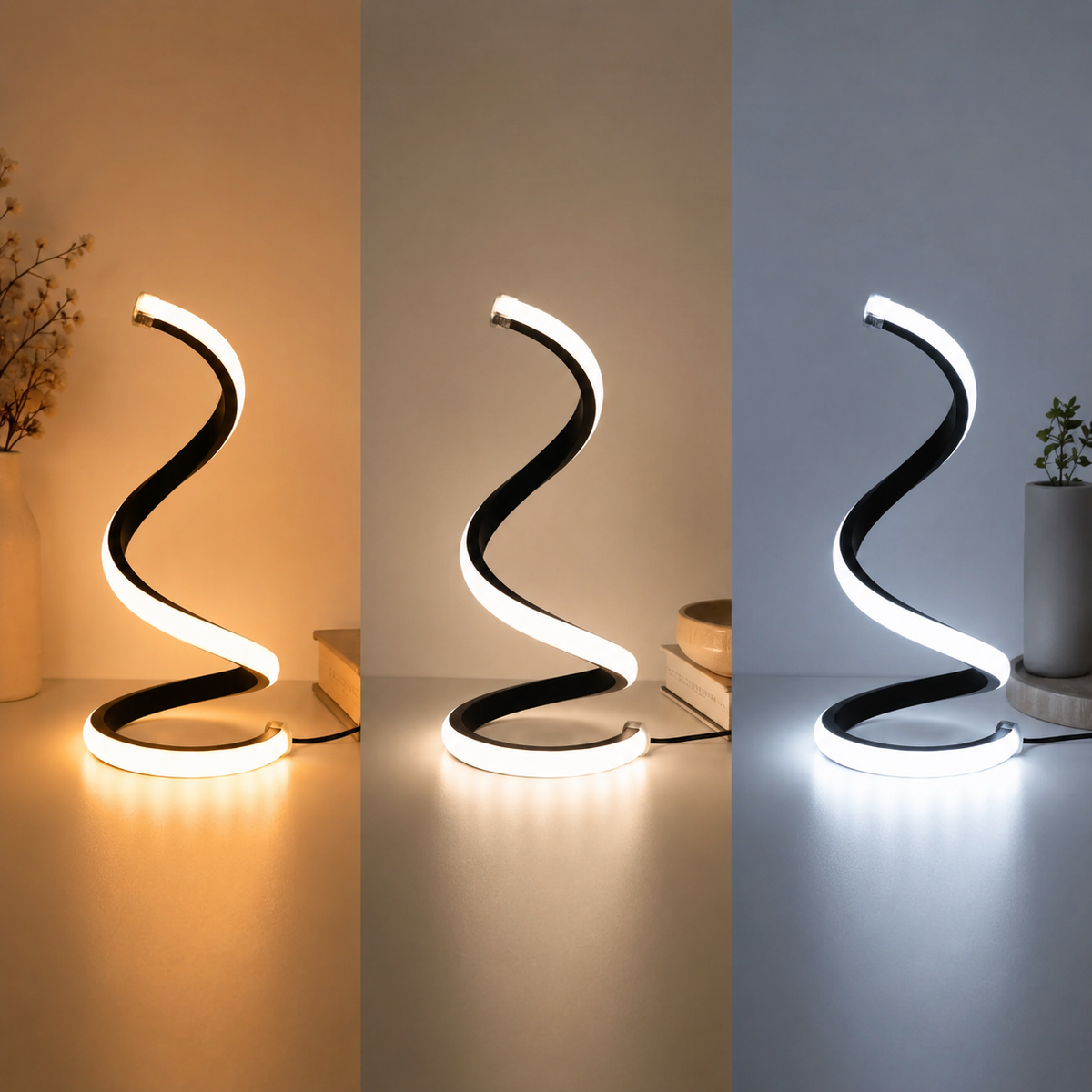 Modern Spiral LED Desk Lamp