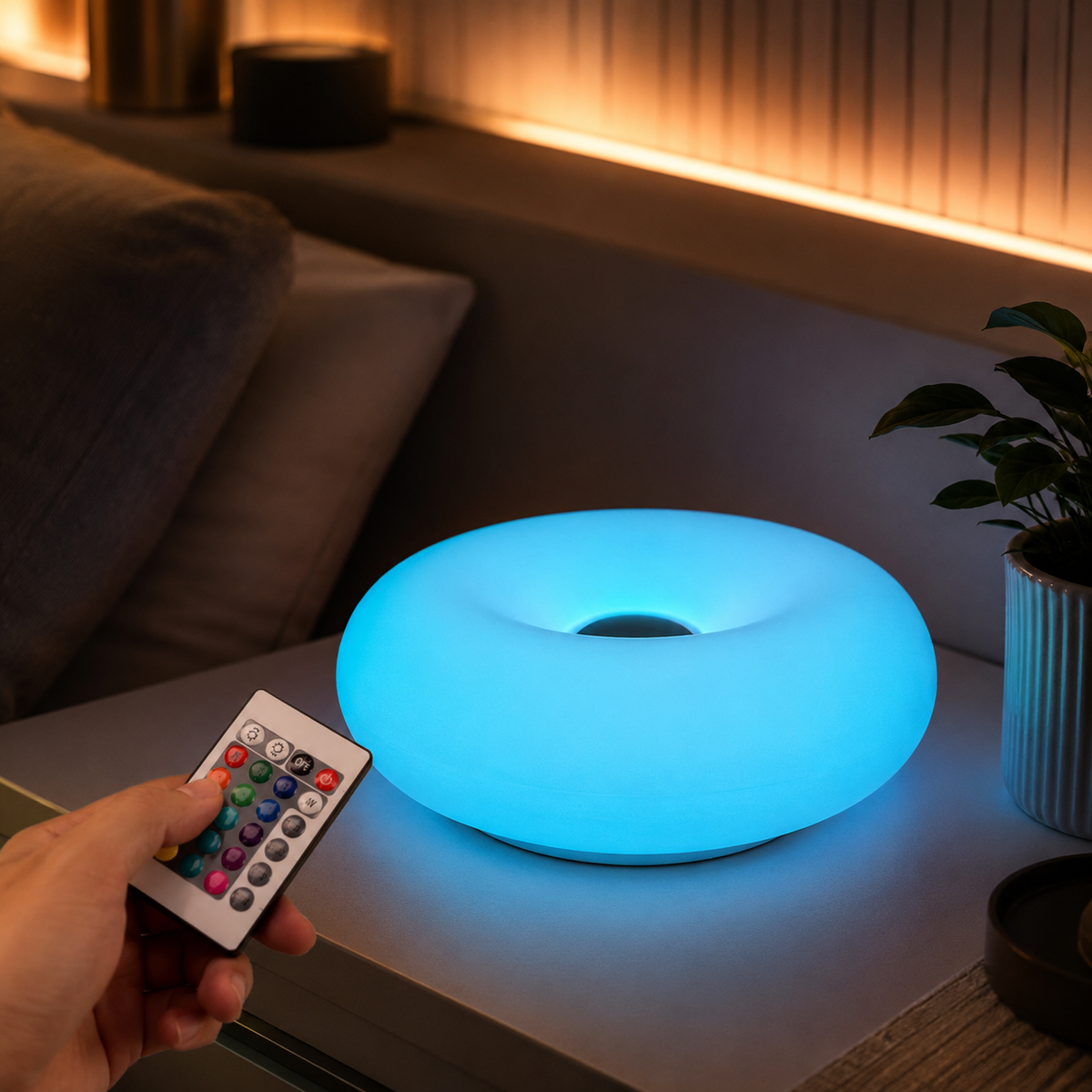 Rechargeable Donut Ambient Table Lamp