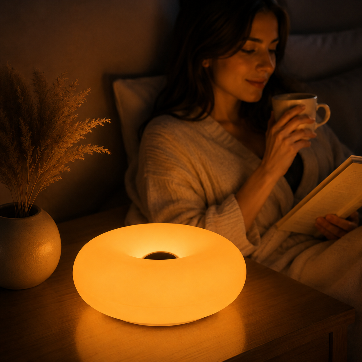 Rechargeable Donut Ambient Table Lamp