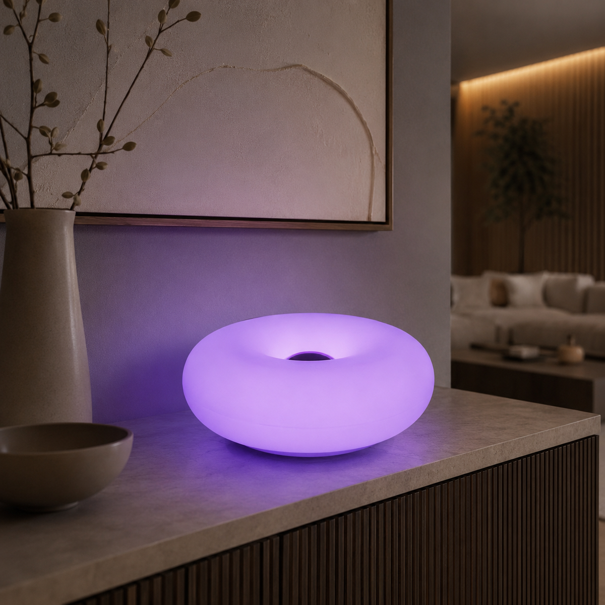 Rechargeable Donut Ambient Table Lamp