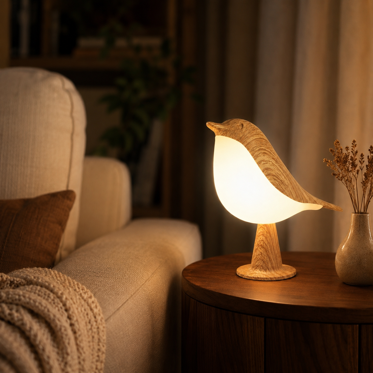 Rechargeable Bird Bedside Lamp