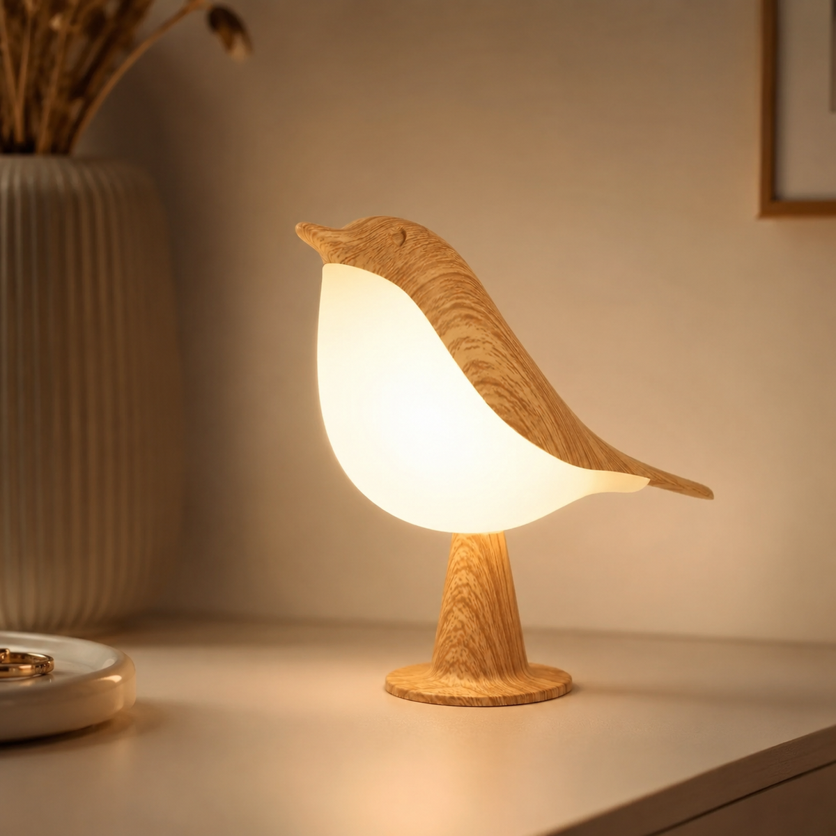 Rechargeable Bird Bedside Lamp