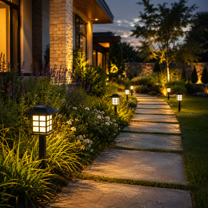 2 Pack Solar Pathway Lights