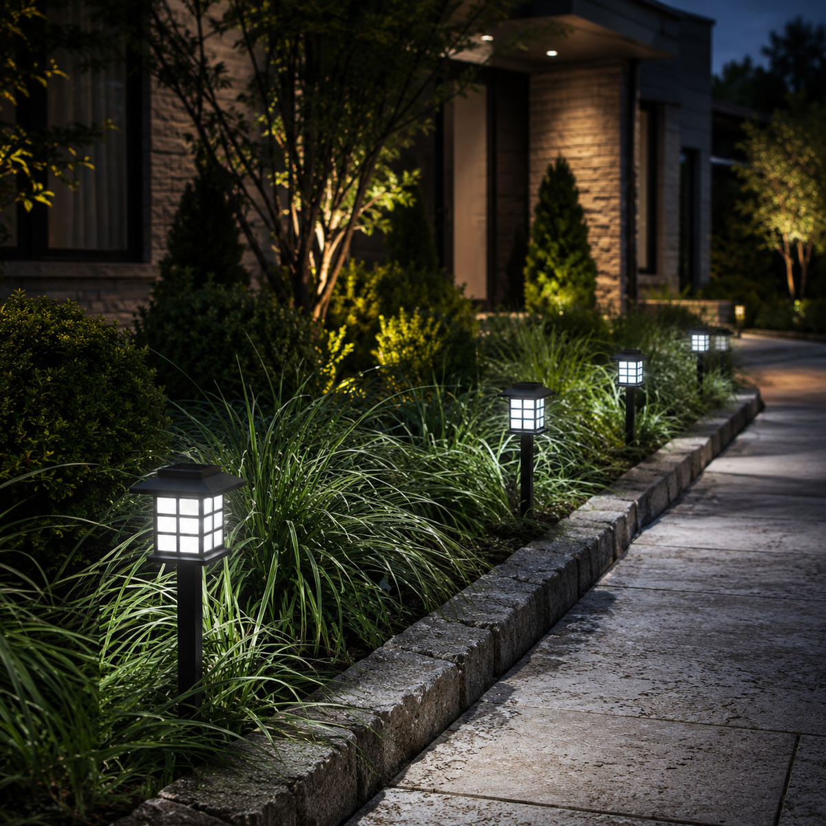 2 Pack Solar Pathway Lights