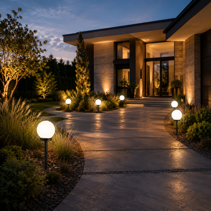 Solar Globe Lawn Lights