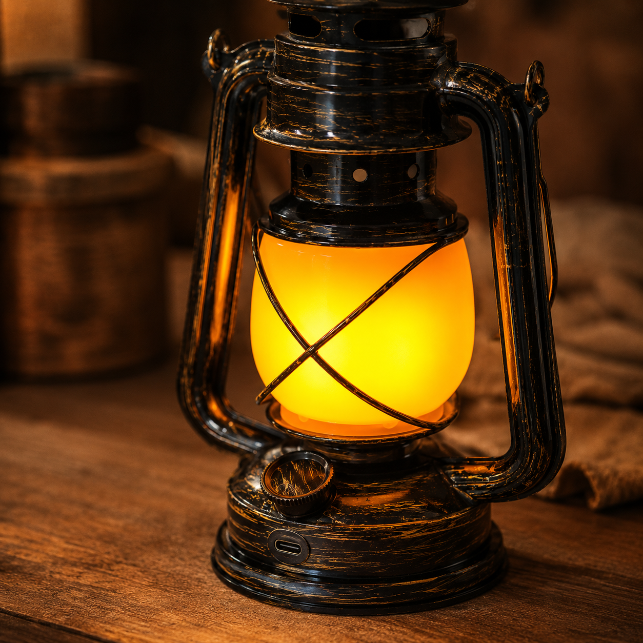 Retro Rechargeable Camping Lantern