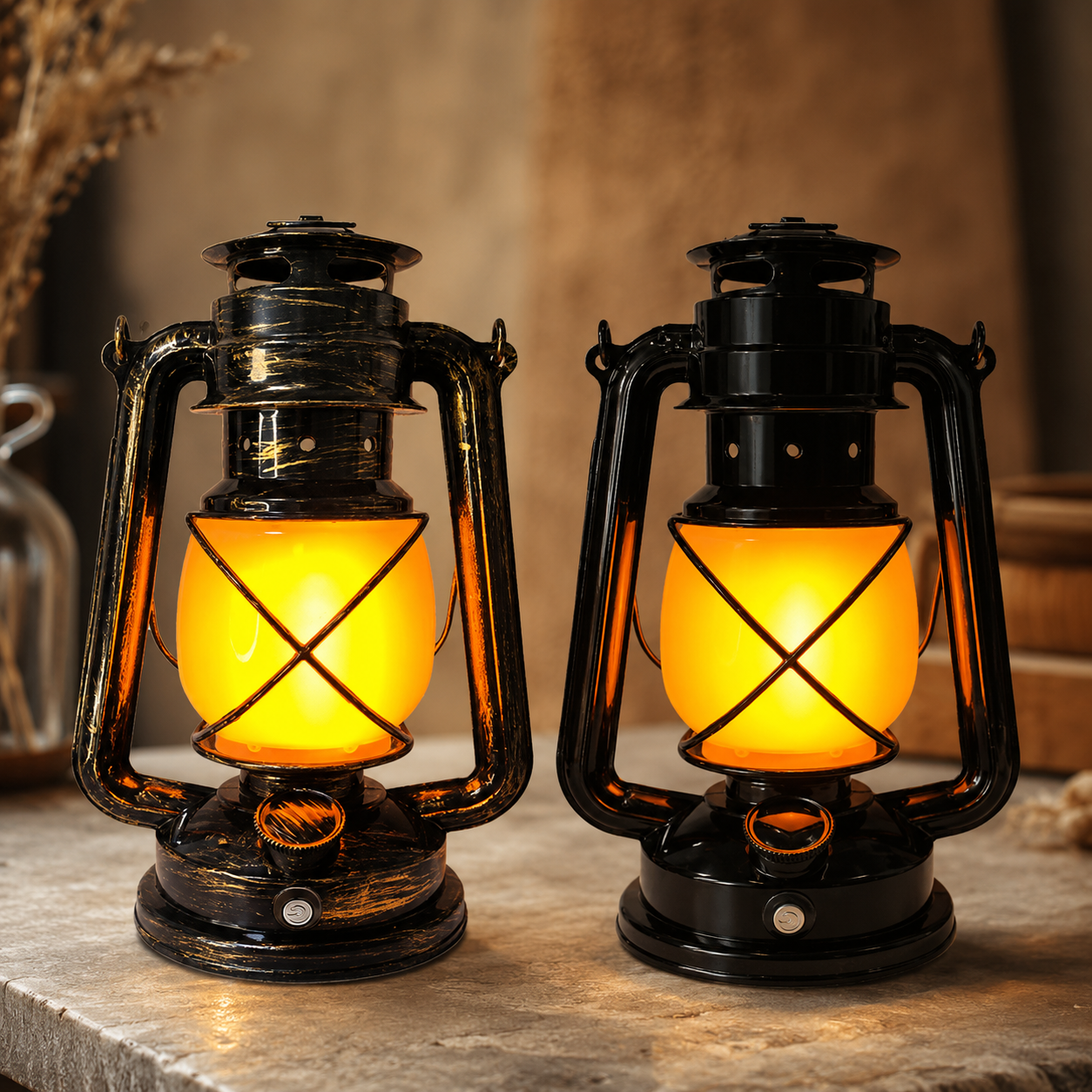 Retro Rechargeable Camping Lantern