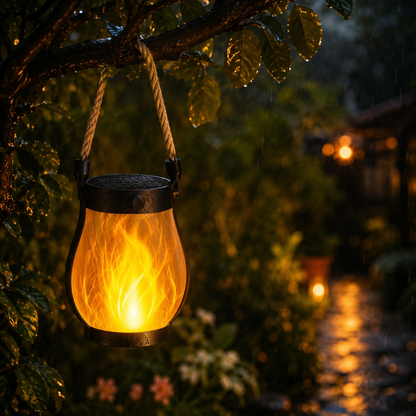 Solar Flame Hanging Lantern