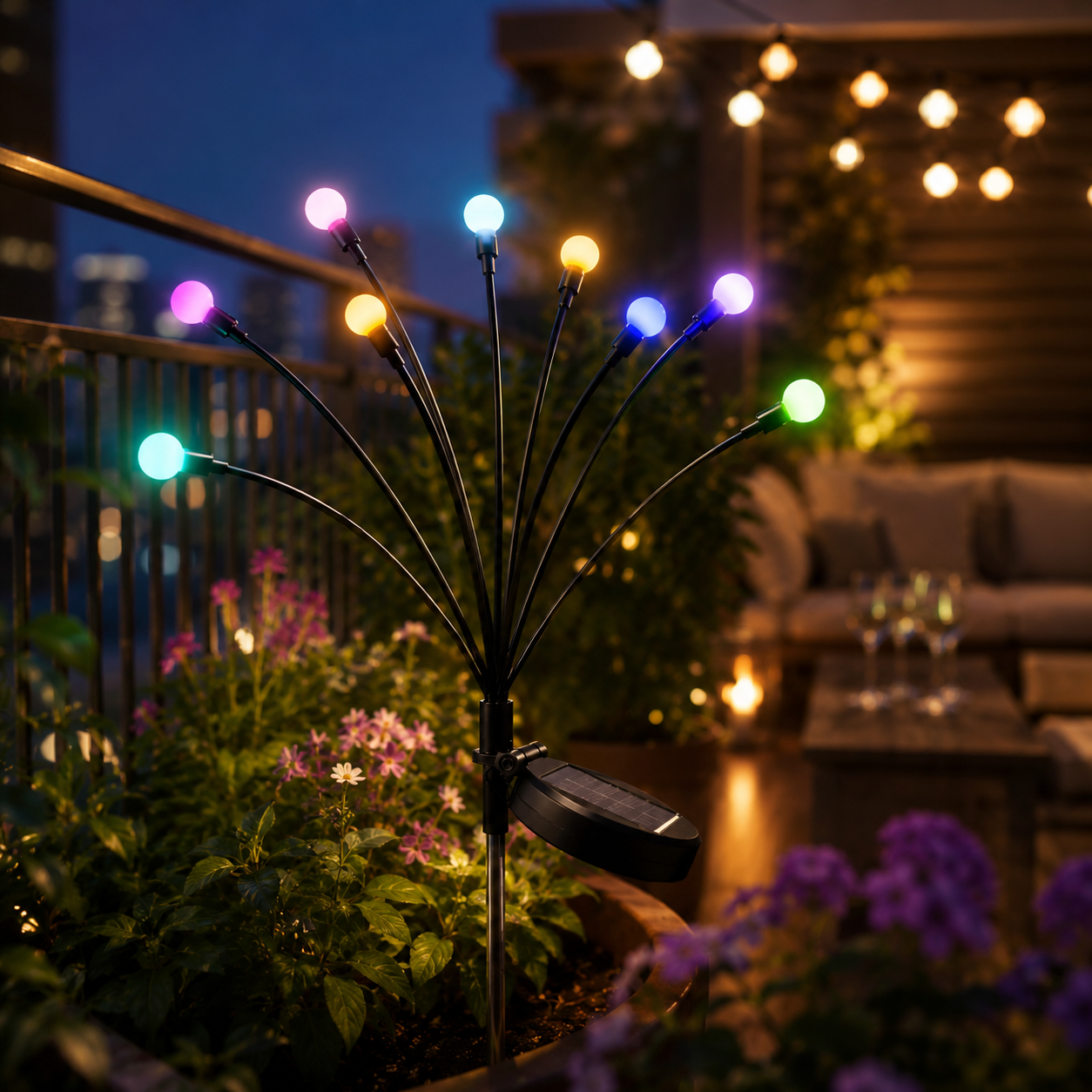 Solar Firefly Garden Lights
