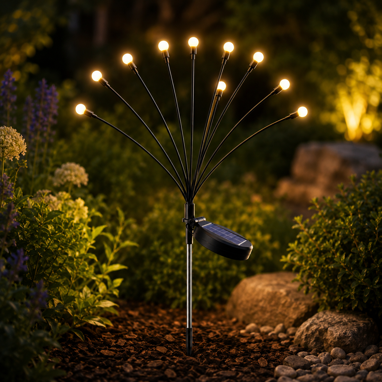 Solar Firefly Garden Lights