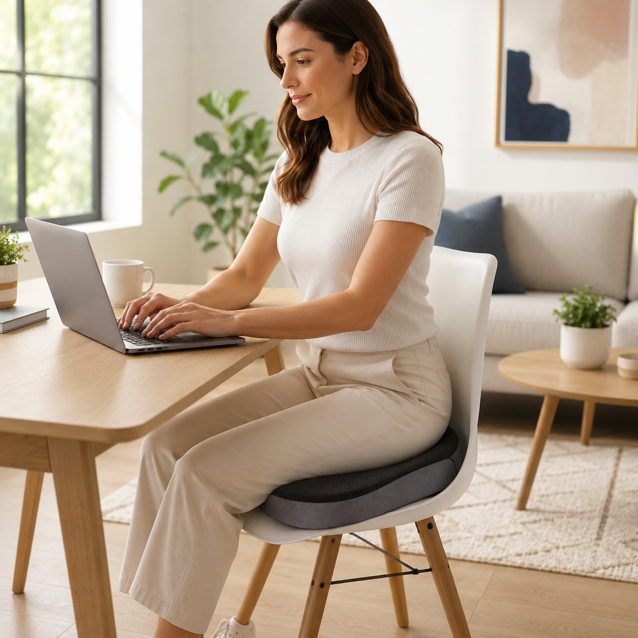 Coccyx Memory Foam Seat Cushion