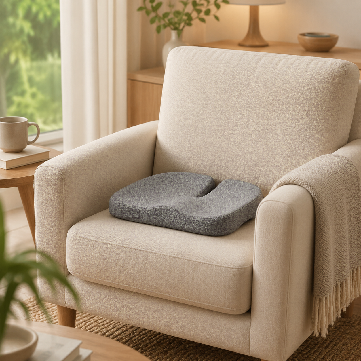 Ergonomic Memory Foam Seat Cushion