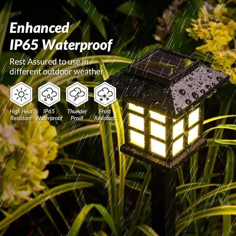 2 Pack Solar Pathway Lights