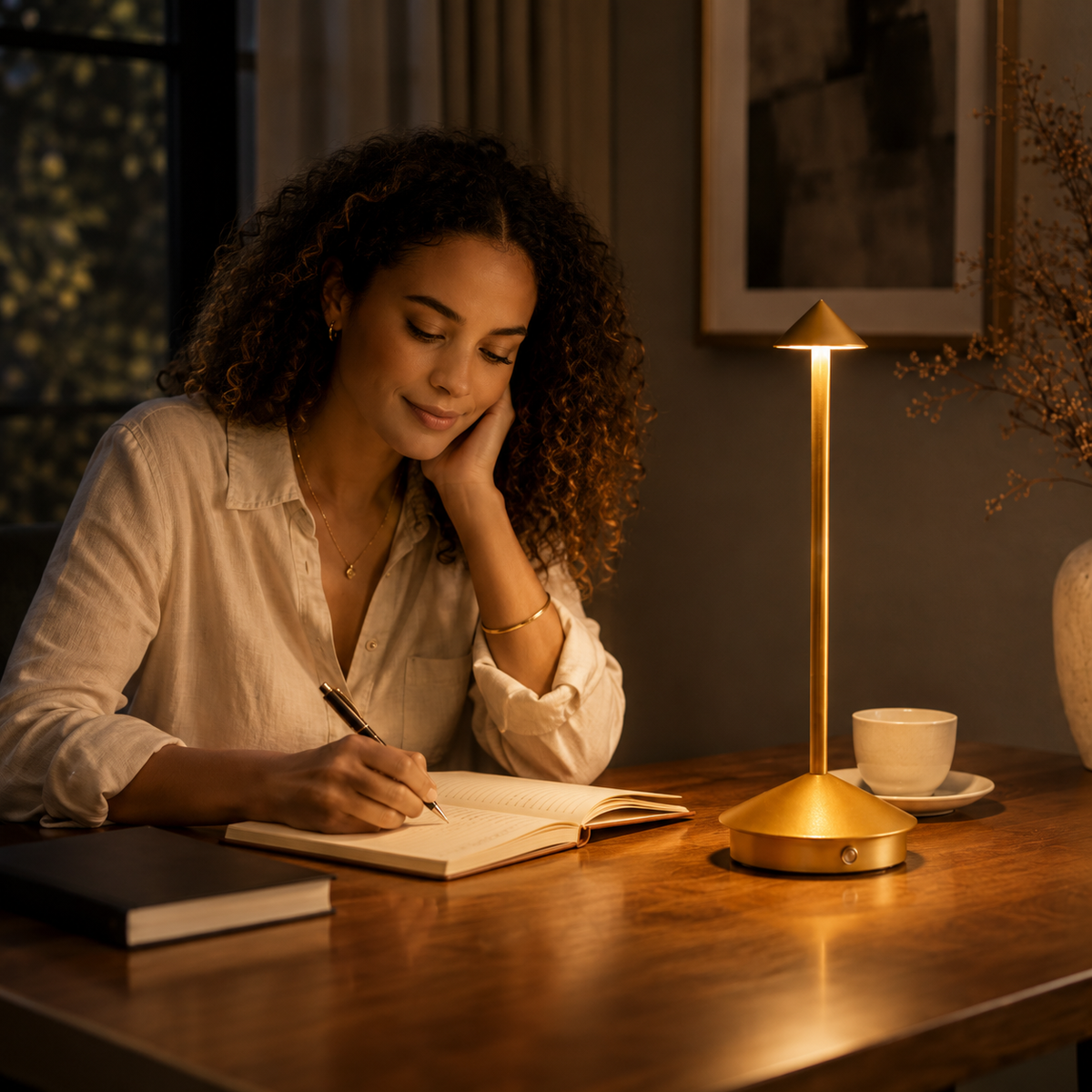 Cordless Rechargeable Table Lamp for Dining
